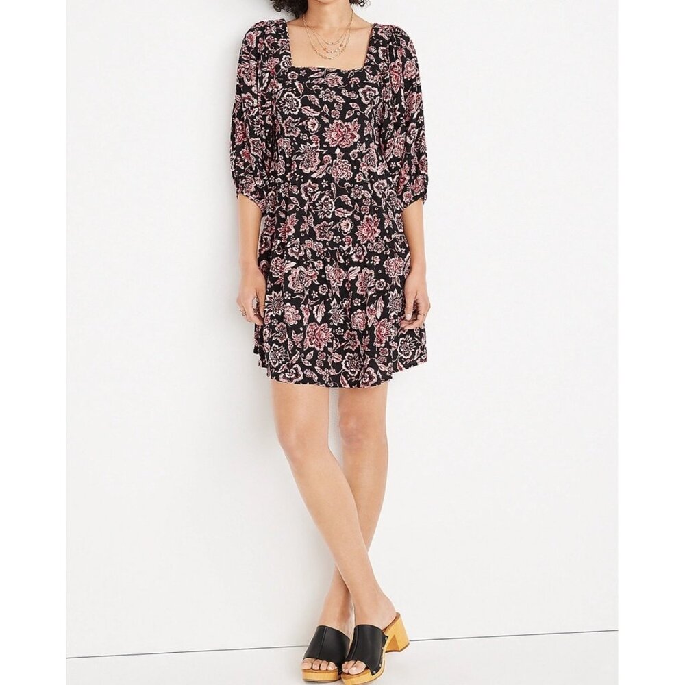 Size 1X 16 NEW FLORAL PRINT BABYDOLL DRESS W/TIE Spring Summer Wedding PLUS SIZE